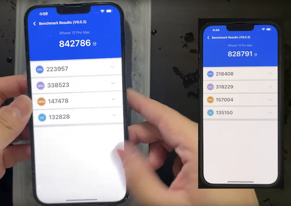 iPhone13 pro max ice water benchmark_1