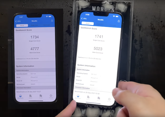 iPhone13 pro max ice water benchmark_2