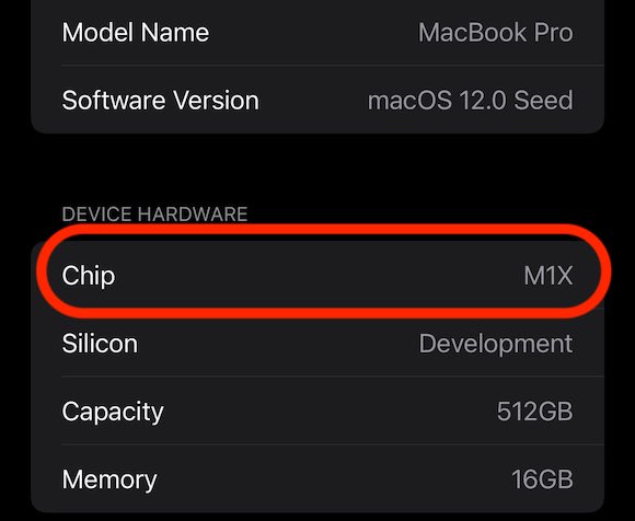 M1X MacBook Pro DVT