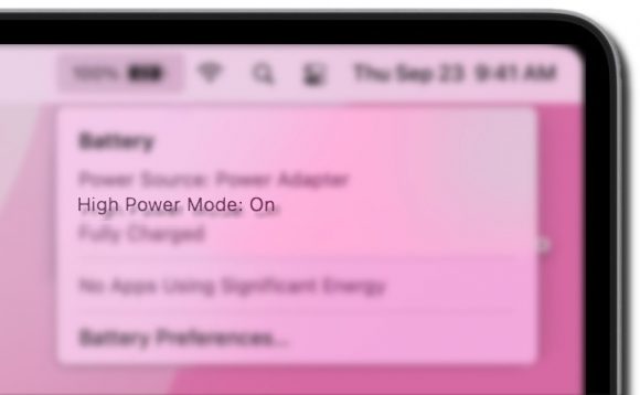 MacBook Proのハイパワーモード