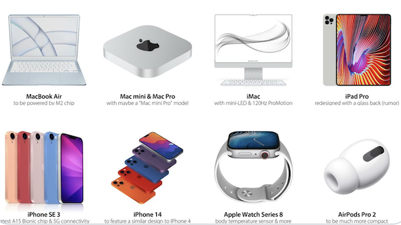 rol schouder Meenemen Appleが2022年に発表する可能性がある新製品に関する噂まとめ - iPhone Mania