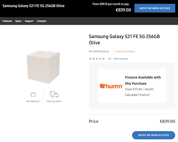 Galaxy S21 FE price_2