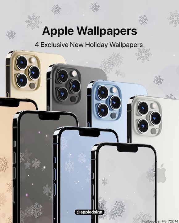 iPhone13 Pro color wallpaper winter