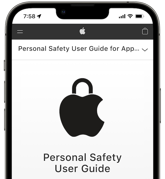 Apple「Personal Safety User Guide for Apple devices」
