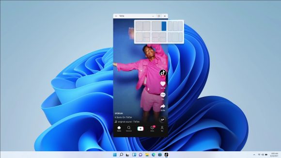 Windows 11でAndroidアプリを実行している画像