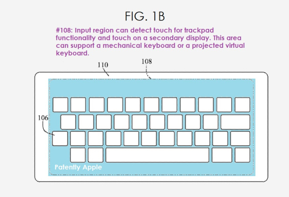 Apple 特許「Computer in an input device」