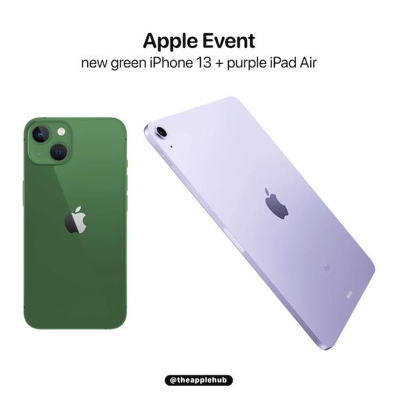 iPhone13 Green iPad Air 5 Purple_1