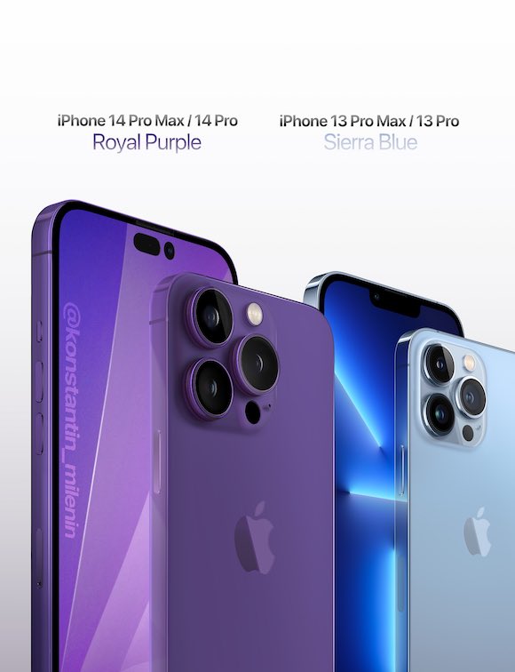 iPhone14 Pro Purple concept