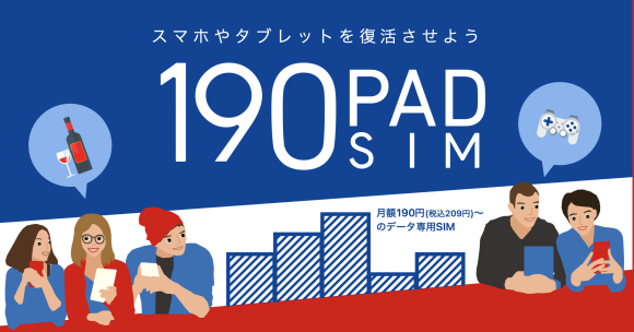 b-mobileの190 PAD SIM