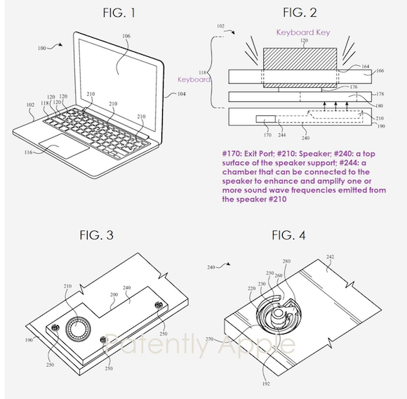 M2 MacBook Air Speaker patent