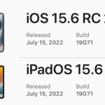 iOS:iPadOS15.6 rc2