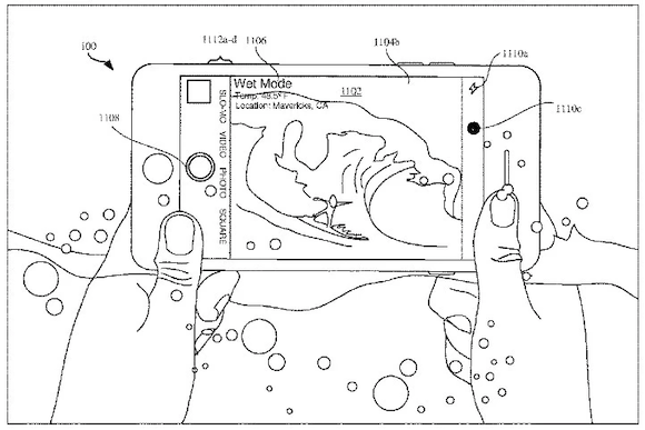 iPhone in water patent