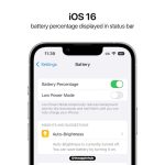 iOS16 battery indicator