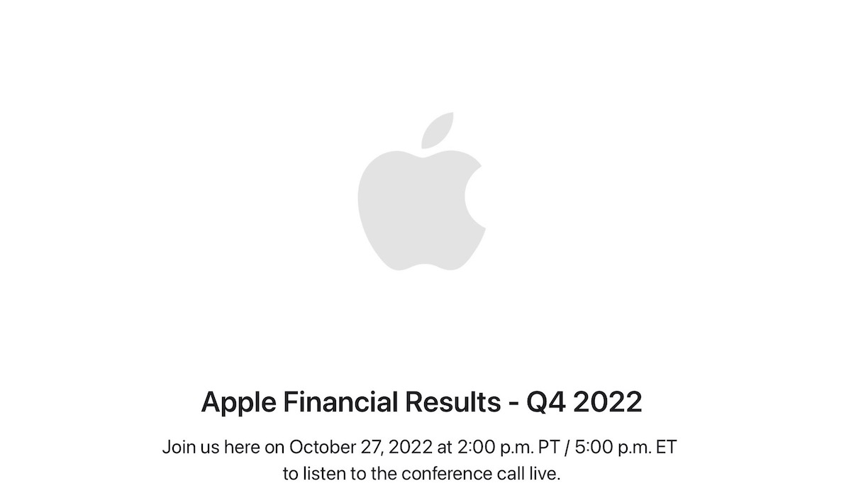 Apple 2022年度第4四半期業績発表