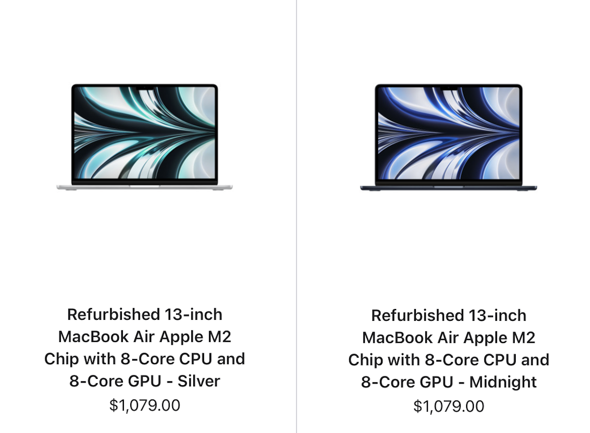 M2搭載MacBook Airの整備済製品が米国Appleオンラインストアで販売開始 