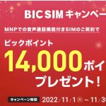 BIC SIMキャンペーン