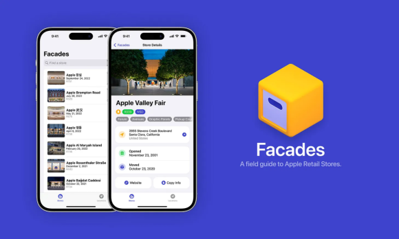 世界のApple Storeの情報を網羅した新作アプリ「Facades」が登場