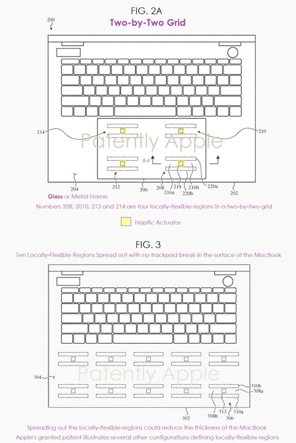Macbook trackpad patent