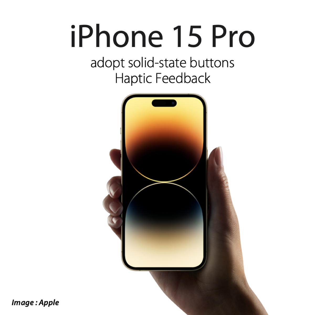 iPhone15 Pro Haptic feedback