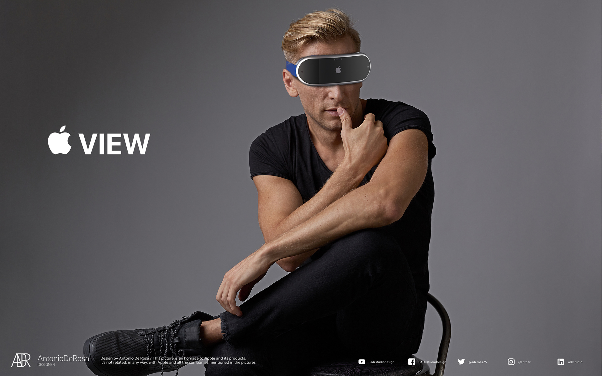 Apple View MR AR VR 複合現実ヘッドセット