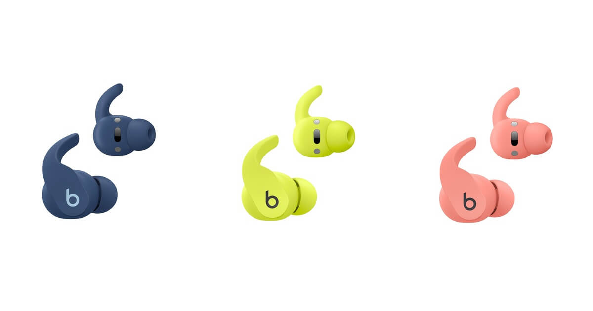 Beats Fit Proの新色（イエロー、ピンク、ブルー）が来週発売 - iPhone