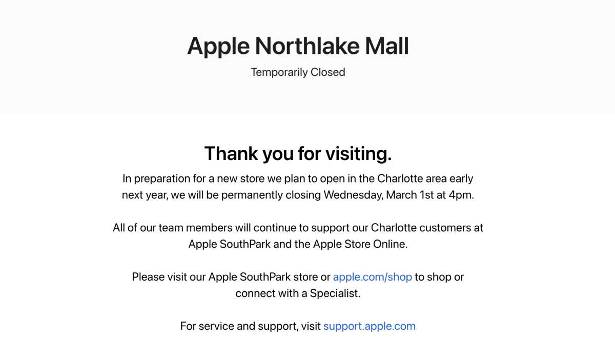 Apple Northlake Mall