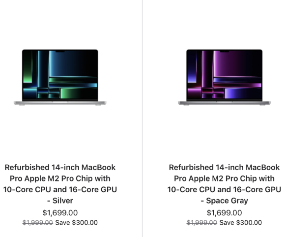 MacBook Pro 2023 Refurb US