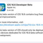 ios16.6　アップデート　ベータ1 デベロッパー