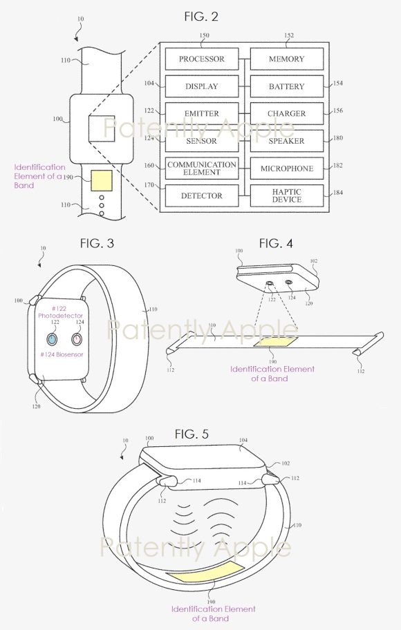 Apple watch band patent 0602