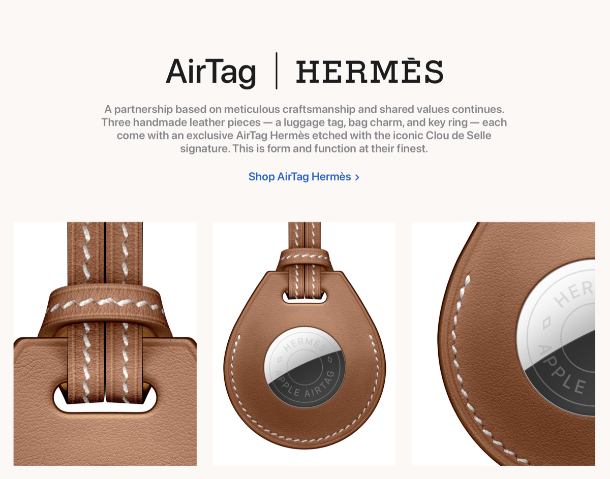 AirTag Hermèsシリーズ/レザーキーリングが売り切れ〜全レザー製品が廃