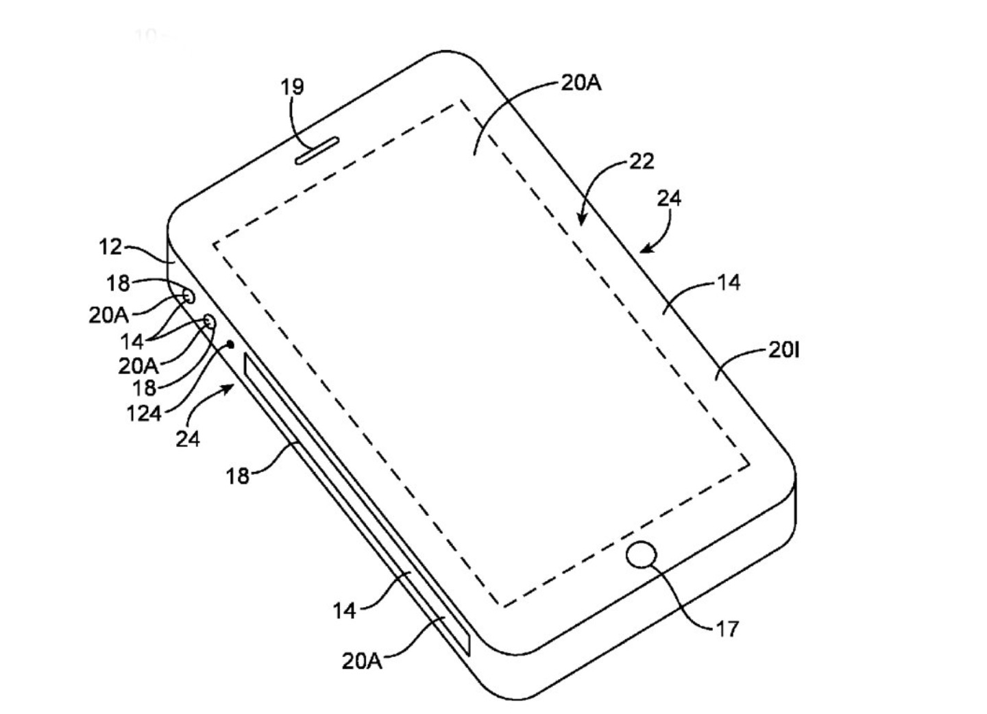 Apple 側面ディスプレイ　特許 iphone