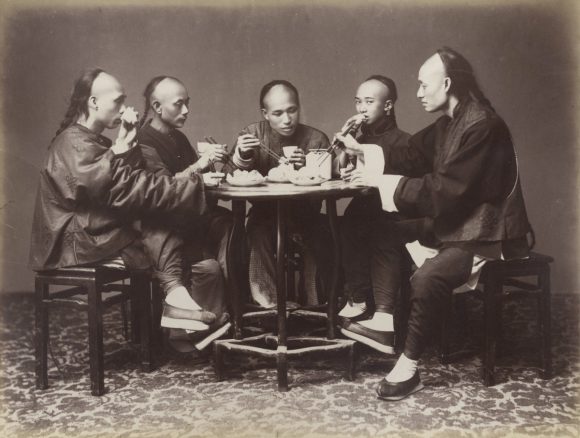 Chinese_Meal_by_Lai_Afong,_c1880