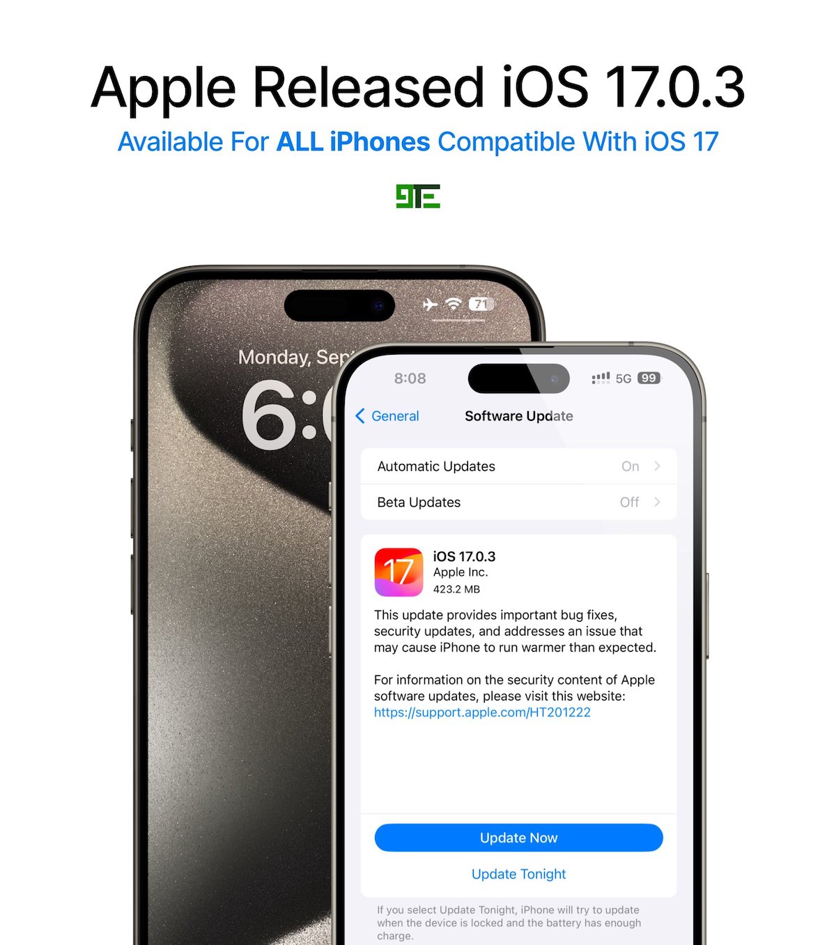 iOS1703 9TE