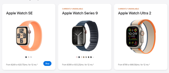 Apple Watch Series 9 Apple Store 米国　販売