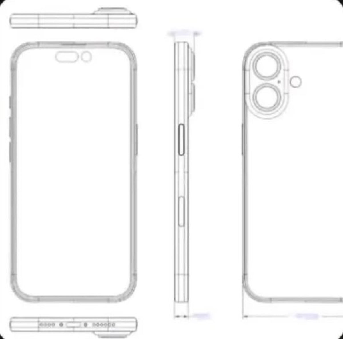 iPhone16/16 Plusのデザインが大変更〜CADレンダリング画像流出！？ - iPhone Mania