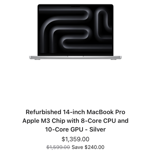 M3 MacBook Pro Refurb