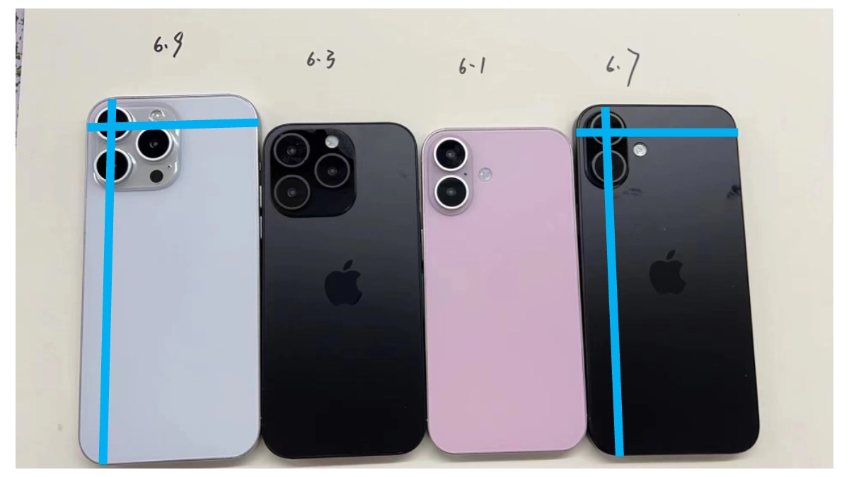 iPhone16シリーズの背面はこうなる!?画面大型化のサイズへの影響を比較 - iPhone Mania