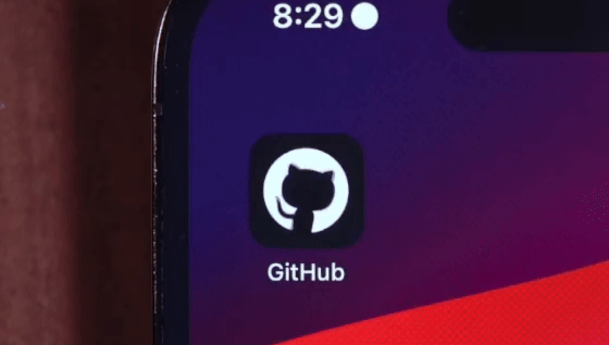 アニメーション動作する　GitHubのiOSアプリアイコン