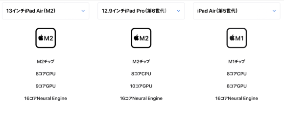 iPad Air M2 spec