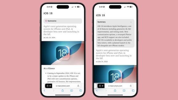 MacRumors Apple Intelligence iOS18.1ベータ 利用できる機能