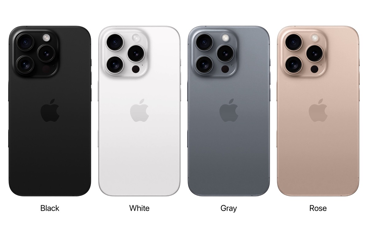 iPhone16 Proの本体カラー「ホワイト」と「ナチュラル」を小変更で継続採用か