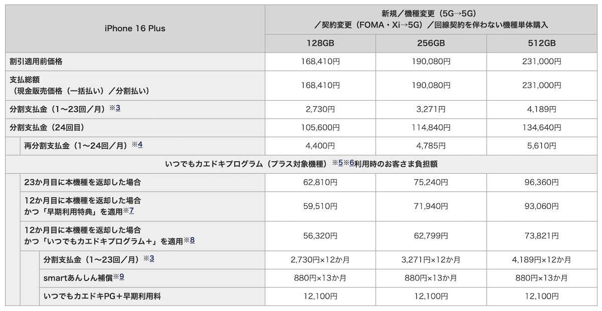 NTT docomo iPhone16_9