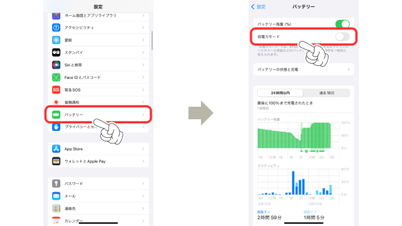 iPhoneの画面が暗くなる4