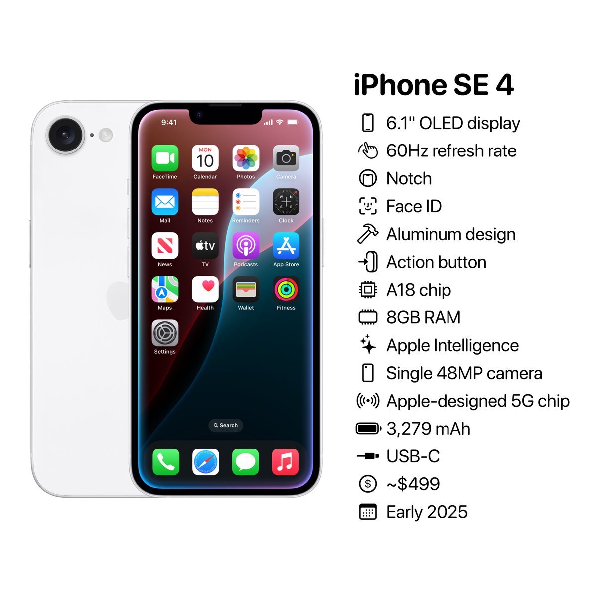 iPhone SE 4 AH 0930