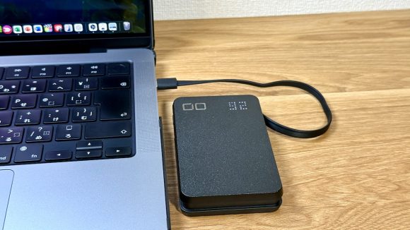 CIO CMARTCOBY Cable ケーブル内蔵モバイルバッテリー iPhone16 Pro レビュー