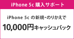 iPhone 5c 購入サポート
