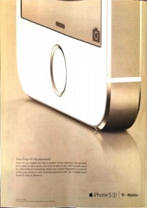 iPhone 5s雑誌広告