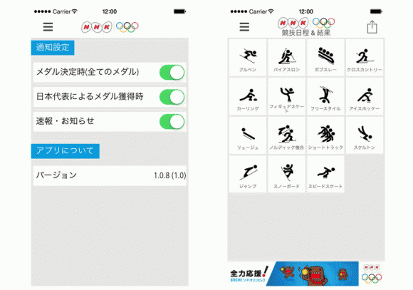 iPad ソチオリンピック