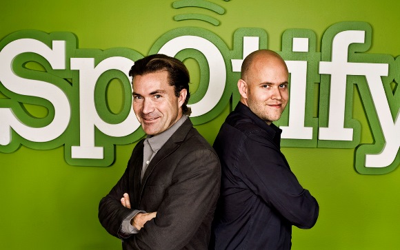 Spotify共同創業者のDaniel Ek氏とMartin Lorentzon氏