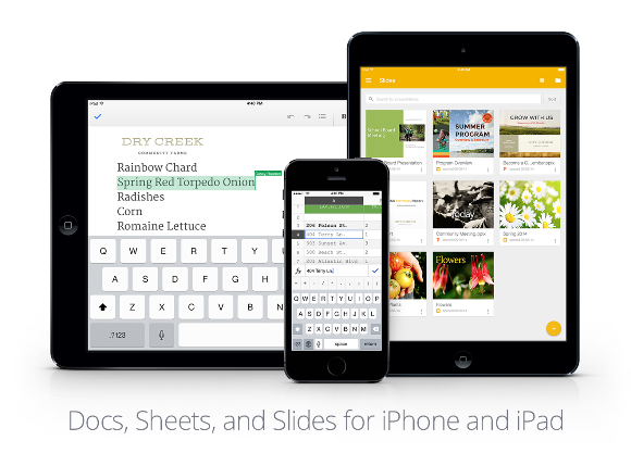 iPhone/iPadでOfficeファイルを編集！「Googleスライド」公開